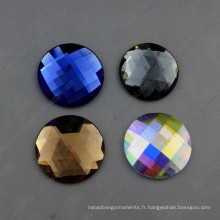 Pierres rondes de bijoux en verre de dos de pierre de 30mm